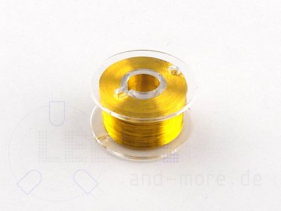 Extra dnn 100m Rolle Mini KupferLackdraht 0,1 mm Gold