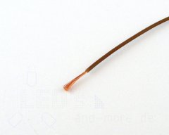 25 Meter Kabel Braun 0,14 mm hochflexibel (Spule)