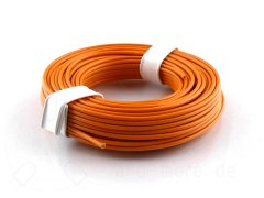 10 Meter Kabel Litze flexibel Orange 0,25 mm (Ring)