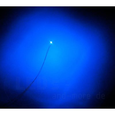 0805 SMD Blink LED Blau mit Anschluss Draht, 400 mcd, 120