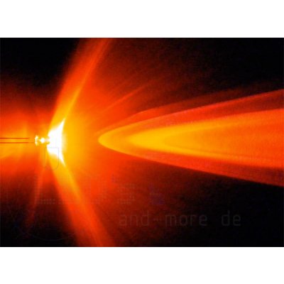5mm schnelles Blink LED Orange klar 4000 mcd 30 Strobe selbstblinkend
