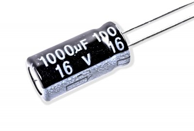 Kondensator ELKO 1000F 16V radial 8x16mm