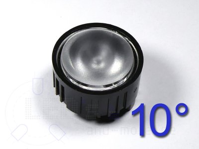 Linse Optik Reflektor mit 10 Schwarz / Diffus fr Highpower LED