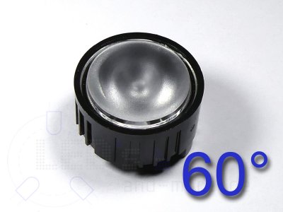 Linse Optik Reflektor mit 60 Schwarz / Diffus fr Highpower LED