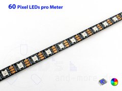Pixel LED-Stripe RGB WS2812 400cm/240LEDs 5V steuerbar...