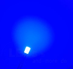 5mm LED Diffus Zylindrisch Blau 220 mcd 140
