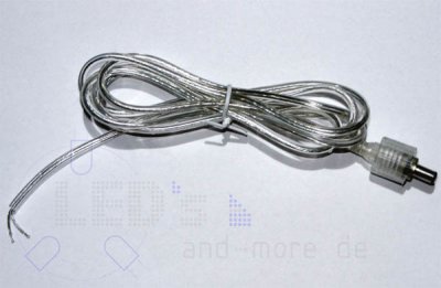 LED-Stripe Anschlusskabel 150cm IP44 Hohlstecker 5,5/2,1mm