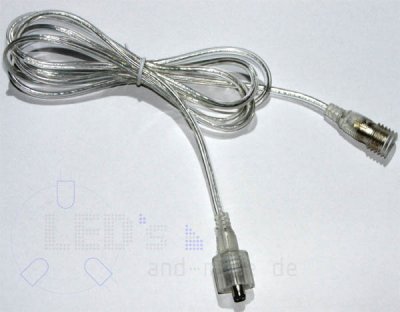 Verlngerungskabel IP44 150cm Transparent fr LED-Bnder