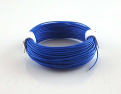 10 Meter hochflexibles Kabel Blau 0,04mm (Ring)