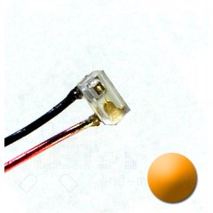 SMD LED 0402 Orange / Amber mit Anschluss Draht 45 mcd 120