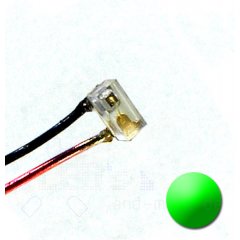 SMD LED mit Anschluss Draht 0402 gelblich Grn 25mcd 120