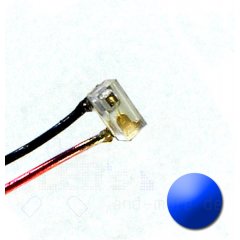 SMD LED mit Anschluss Draht 0402 Blau 55mcd 120