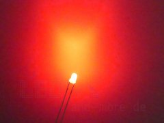 3mm Blink LED Rot diffus 1000mcd 60 selbstblinkend...