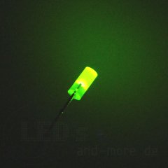 3mm LED Diffus Zylindrisch gelblich Grn 100 mcd 110