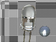 5mm Flacker LED Wei Kerzenlicht 7000 mcd 30