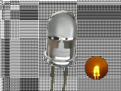 5mm Flacker LED Gelb Kerzenlicht 5800 mcd 30