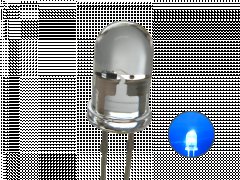 5mm Flacker LED Blau Kerzenlicht 2500 mcd 30