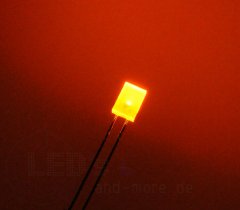 Diffuses 5 x 2 mm Rechteck LED ultrahell Orange 260mcd 124