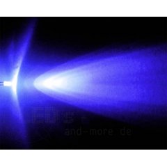 klares Ultrahelles 3mm LED UV (Schwarzlicht) 1000 mcd 25