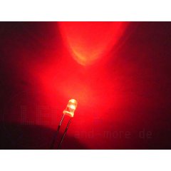 3mm Blink LED Rot 1000mcd 30 selbstblinkend 1,8-2,3Hz