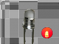 3mm Flacker LED Rot Kerzenlicht 5800mcd 30