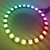  RGB LEDs zu Ringen zusammengefasst,...