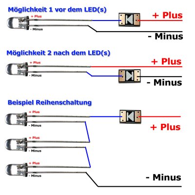 Intelligenter Widerstand / Micro Konstantstromquelle bis 28V fr LEDs