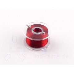 Extra dnn 100m Rolle Mini KupferLackdraht 0,1 mm Rot