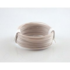 10 Meter hochflexibles Kabel Wei 0,04mm (Ring)
