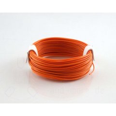 10 Meter hochflexibles Kabel Orange 0,04mm (Ring)