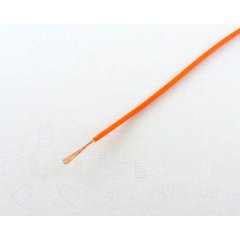 25 Meter Kabel Orange 0,05 mm hochflexibel (Spule)