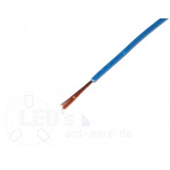 25 Meter Kabel Blau 0,05 mm hochflexibel (Spule)
