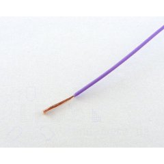 25 Meter Kabel Lila 0,05 mm hochflexibel (Spule)