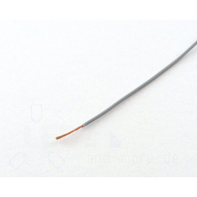 25 Meter Kabel Grau 0,05 mm hochflexibel (Spule)
