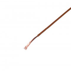 25 Meter Kabel Braun 0,05 mm hochflexibel (Spule)