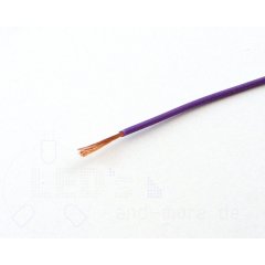 25 Meter Kabel Lila 0,14 mm hochflexibel (Spule)