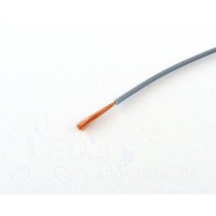 25 Meter Kabel Grau 0,14 mm hochflexibel (Spule)