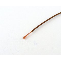 25 Meter Kabel Braun 0,14 mm hochflexibel (Spule)