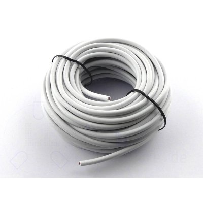 10 Meter Kabel 4-adrig Weiss 4x0,18 mm RGB