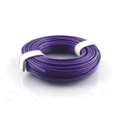 10 Meter Kabel Litze flexibel Lila 0,25 mm (Ring)