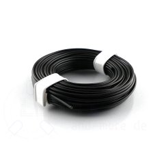 10 Meter Kabel Litze flexibel Schwarz 0,25 mm (Ring)