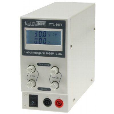 Regelbares Labornetzgert 0-30V/0-3A mit LC-Display