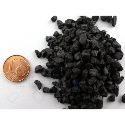 200g Naturschotter Kohle schwarz  2,5 - 4,0 mm Spur H0 / LGB