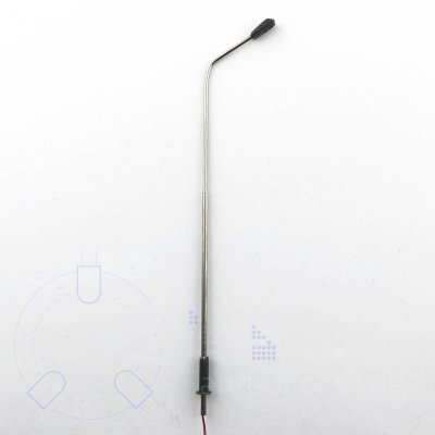 Laterne Straenlampe LED wei Stahl Peitschenlampe 1-armig H0
