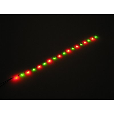 Miniatur Flexband Rot/Grn, 12-16V Ultraslim Kirmesbeleuchtung
