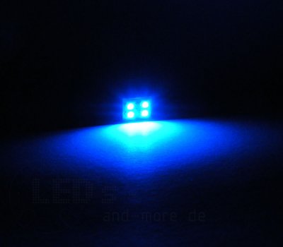 Moba Haus-Beleuchtung Blau mit 4 LEDs 5 - 24Volt 20mA
