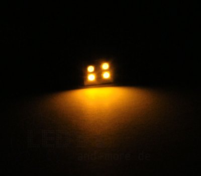 Moba Haus-Beleuchtung Gelb mit 4 LEDs 5 - 24Volt 20mA