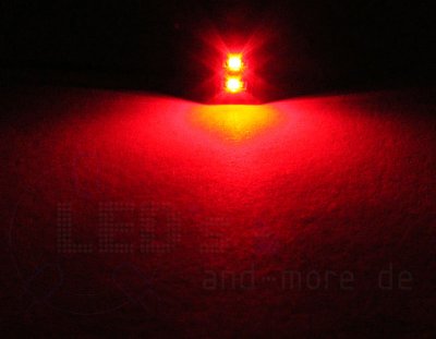 Moba Haus-Beleuchtung Rot mit 2 LEDs 5 - 24 Volt