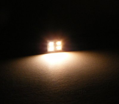 Moba Haus-Beleuchtung Warm Wei mit 4 LEDs 5 - 24Volt 3000K 20mA