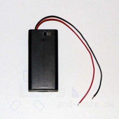 Batteriefach fr 2 x Mignon (AA) mit Schalter und Kabel